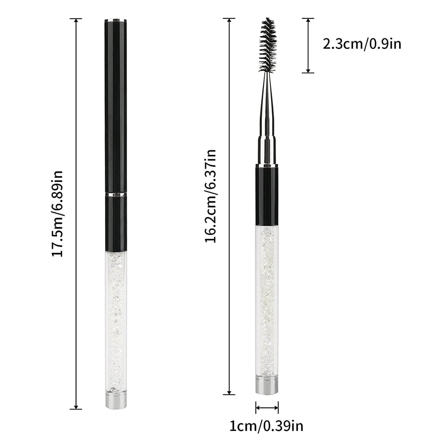 3PCS Eyelash Brushes with Cap,Eye Brow Brush Eyelash Mascara Brushes Wands Applicator Makeup Tools for Travel Health & Beauty > Personal Care > Cosmetics > Cosmetic Tools > Makeup Tools G2PLUS