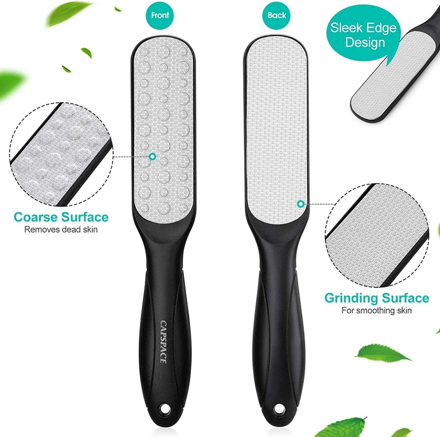 3Pcs Foot Files for Pedicures, 2 Stainless Steel Foot File Graters with an Extra Strong Removable Frame and a 2 Sided Foot File. Great Foot Care Products to Make Your Feet Look Healthy &Feel Refreshed Health & Beauty > Personal Care > Foot Care Capspace