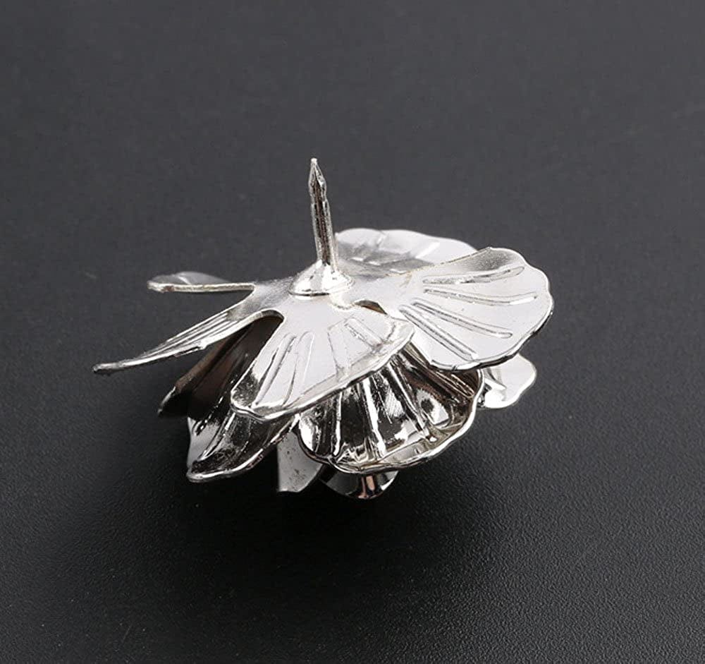 3PCS Men'S Rose Golden Flower Lapel Stick Brooch Pins for Sui,Black/Sliver/Gold