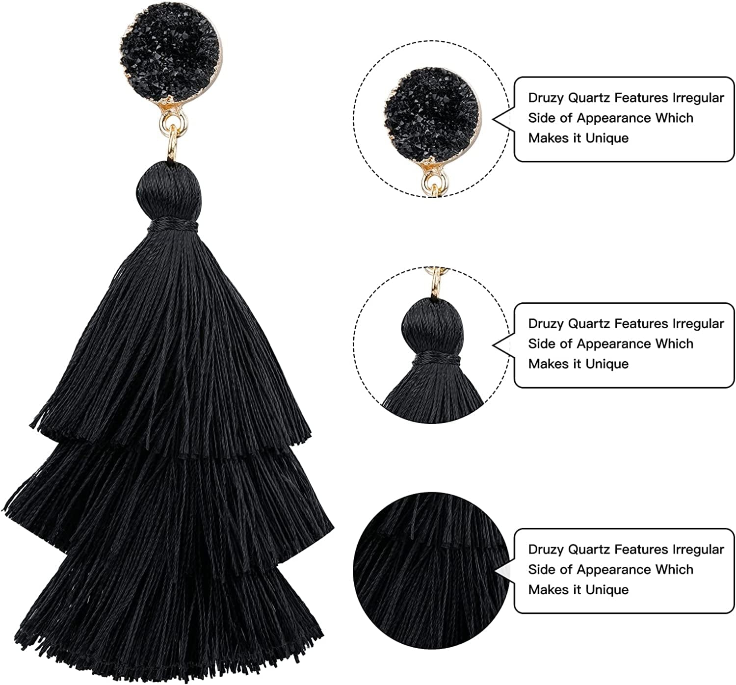 4-9 Pairs Rattan Earrings Tassel Earrings for Women Girls Lightweight Acrylic Geometric Statement Woven Bohemian Earrings Handmade Straw Wicker Braid Hoop Drop Dangle Earrings