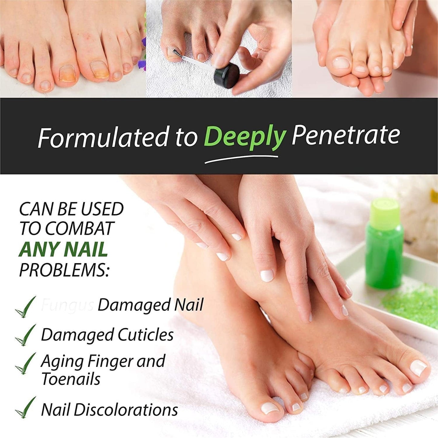 4 in 1 Tea Tree Oil Foot Soak, Super Balm, Nail Repair Oil and Body Wash Set - for Damaged Nails, Itchy Skin, Athletes Foot, Smelly Feet, Cracked Heels and Calluses - Made in the USA Health & Beauty > Personal Care > Foot Care DAILY REMEDY