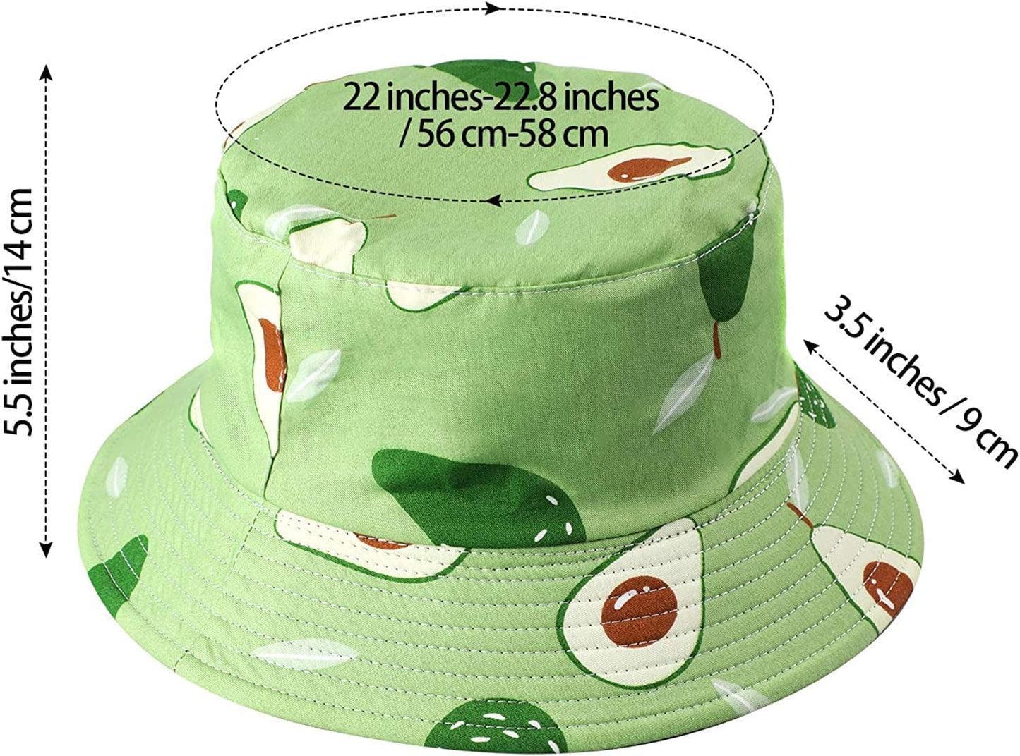 4 Pack Unisex Print Bucket Hats, Cotton Beach Sun Hat for Women Summer Travel, Outdoor Reversible Cap Double Sides Wear for Women Men Apparel & Accessories > Clothing Accessories > Hats Piklohas
