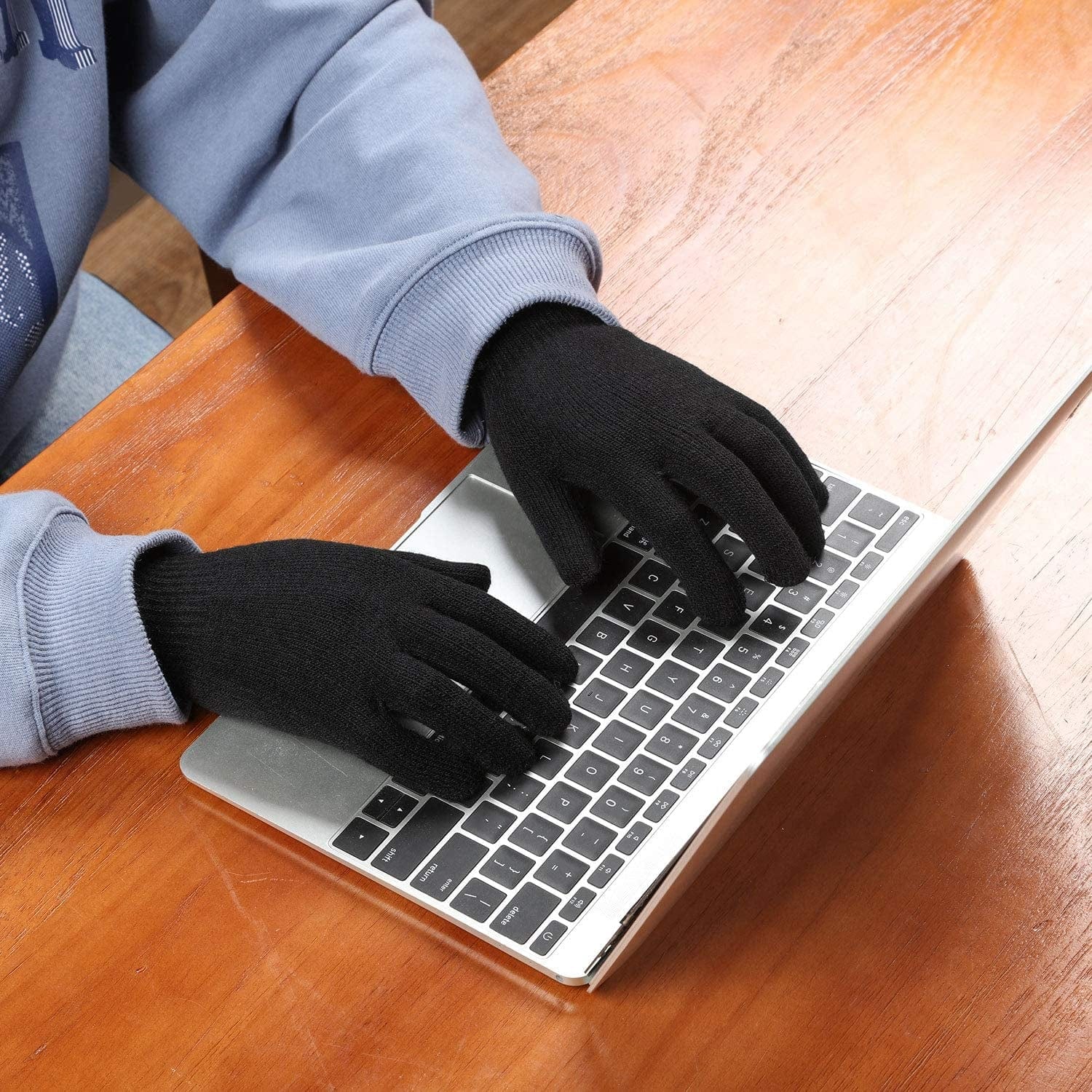 4 Pairs Magic Winter Gloves Unisex Gloves Knit Stretchy Mitten Full Fingers Warm Gloves for Men Women Sports Apparel & Accessories > Clothing Accessories > Gloves & Mittens SATINIOR