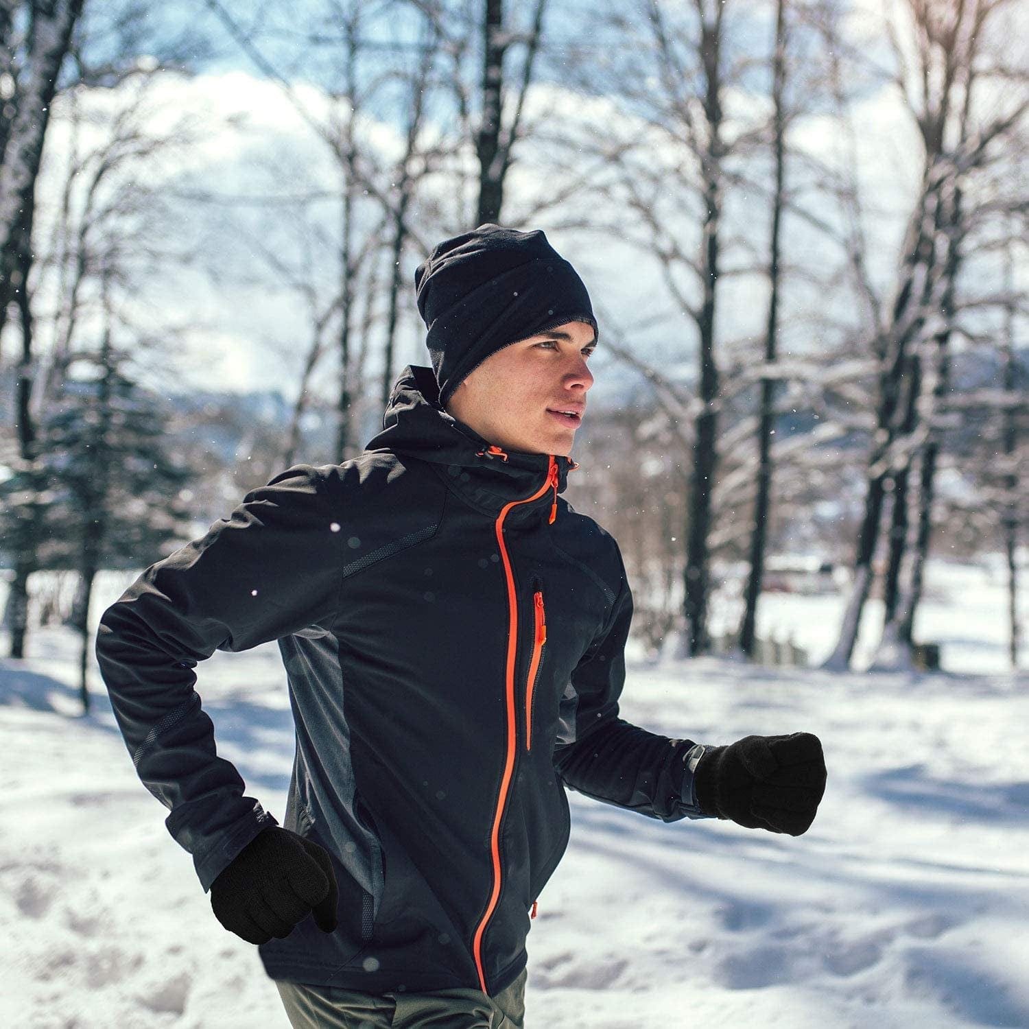 4 Pairs Magic Winter Gloves Unisex Gloves Knit Stretchy Mitten Full Fingers Warm Gloves for Men Women Sports Apparel & Accessories > Clothing Accessories > Gloves & Mittens SATINIOR