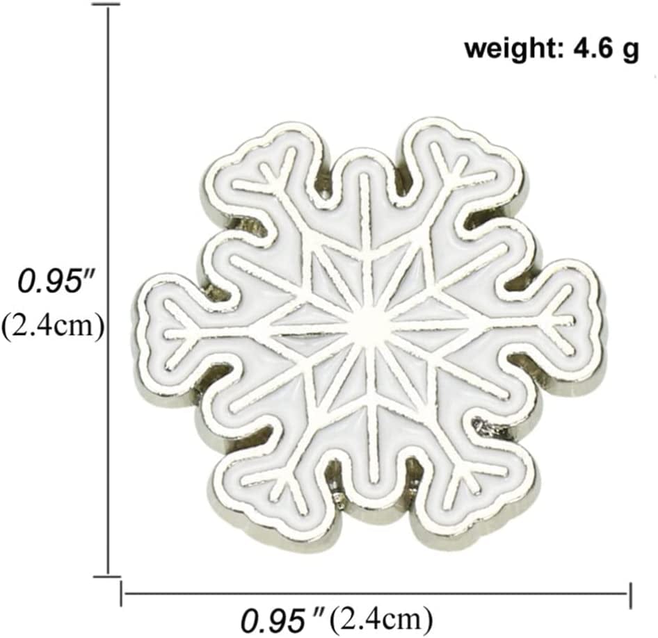 4 Pcs Enamel Christmas Brooch Pins Jewelry Xmas Tree Santa Snowflake Badge Clasp Lapel Collar Corsage for Woman Kids Holiday Xmas Gift Party Wedding