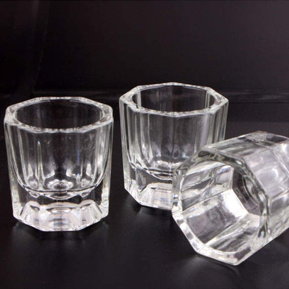 4 Pcs Mini Glass Crystal Cup Nail Art Acrylic Liquid Powder Dappen Dish Bowl Glassware Nail Art Tools Health & Beauty > Personal Care > Cosmetics > Cosmetic Tools > Nail Tools Teensery