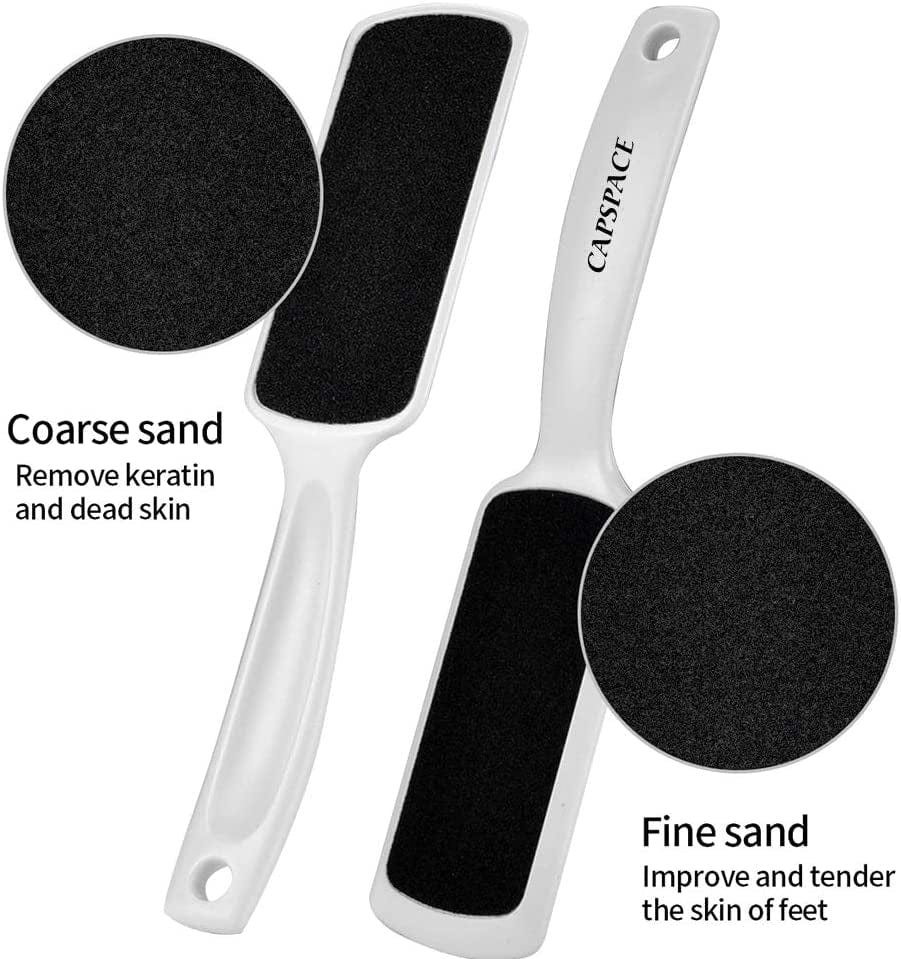 4 Pcs Pedicure Foot Rasp Foot File Callus Remover Dead Skin & Double-Sided Foot Scrubber Foot Files Kit Heel Scraper Foot Scrub Care Tool to Remove Rough Cracked Corns Smoothing Hard Skin Health & Beauty > Personal Care > Foot Care Capspace