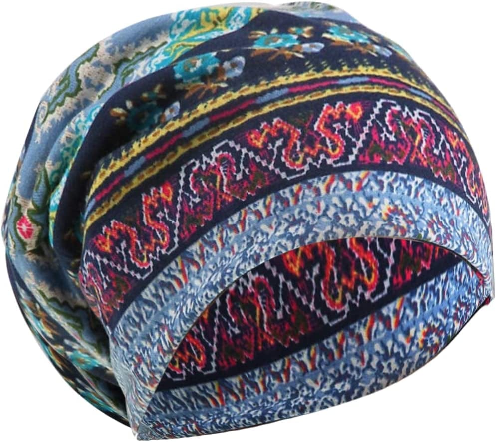 4 PCS Women Baggy Slouchy Beanie Chemo Hat Cap Slouchy Snood Hat Cancer Headwear… Apparel & Accessories > Clothing Accessories > Hats Waybas 1 Pc Flower Blue