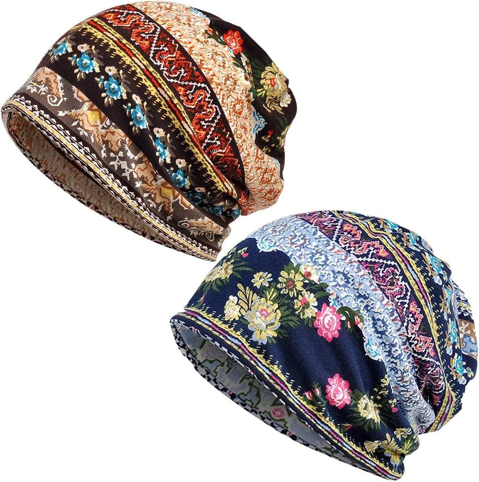 4 PCS Women Baggy Slouchy Beanie Chemo Hat Cap Slouchy Snood Hat Cancer Headwear… Apparel & Accessories > Clothing Accessories > Headwear Waybas 2pcs Coffee Blue