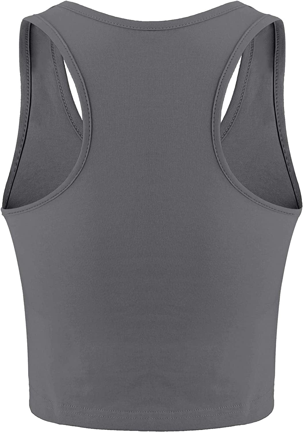 4 Pieces Basic Crop Tank Tops Sleeveless Racerback Crop Sport Top for Women