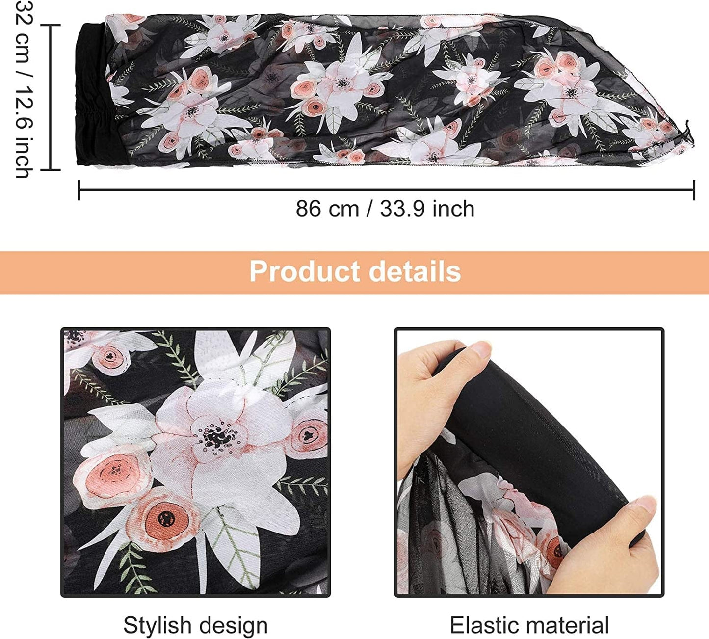 4 Pieces Headwear Turban Sleep Beanie Head Scarf Long Hair Head Turbans for Women Apparel & Accessories > Clothing Accessories > Headwear Syhood