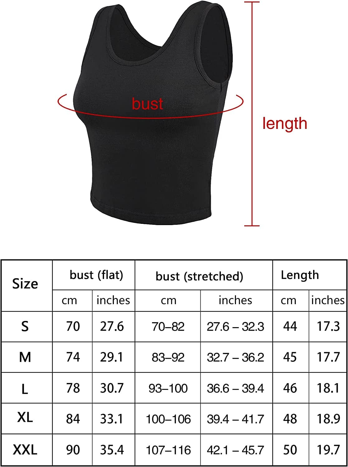 4 Pieces Women Basic Crop Tank Top Short Sleeveless Sports Crop Top