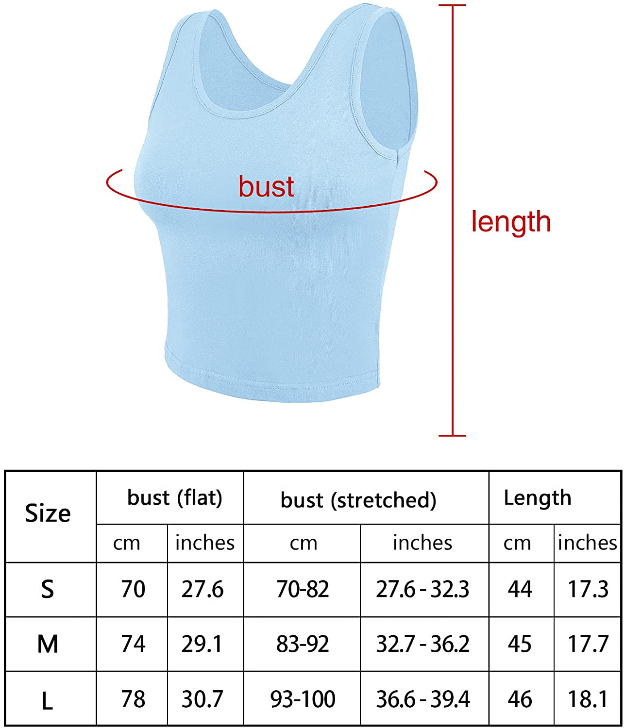 4 Pieces Women Basic Crop Tank Top Short Sleeveless Sports Crop Top Apparel & Accessories > Clothing > Activewear Kylie Max
