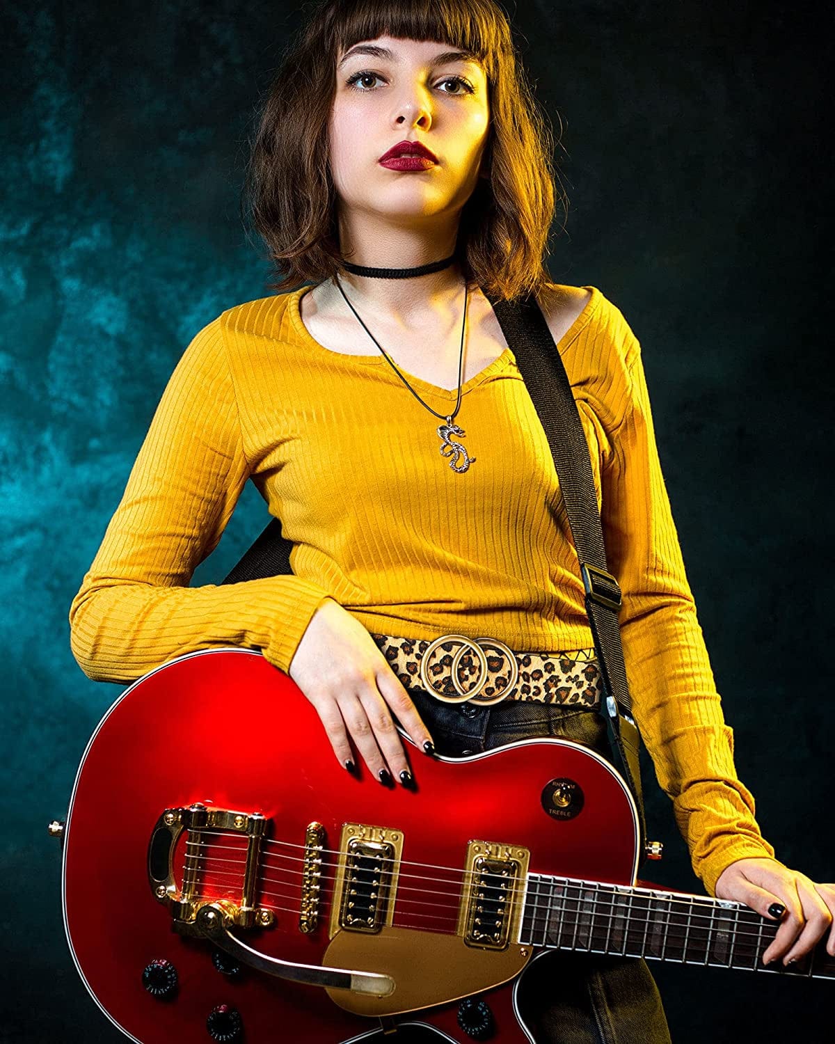 4 Pieces Women Faux Leather Waist Belt for Ladies Jeans Pants with Double O-Ring Buckle Apparel & Accessories > Clothing Accessories > Belts Geyoga