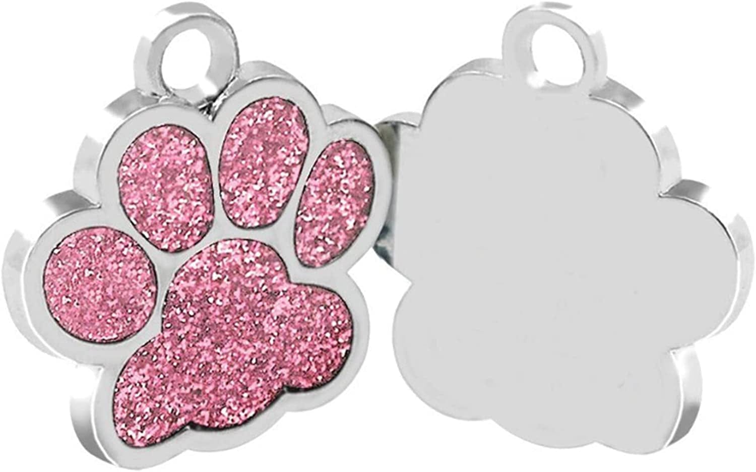 40 Pcs Animal Cat Dog Paw Chunk Charms Pendants Crystal Beads Jewelry Findings for DIY Jewelry Making Necklace Bracelet (Multicolor)