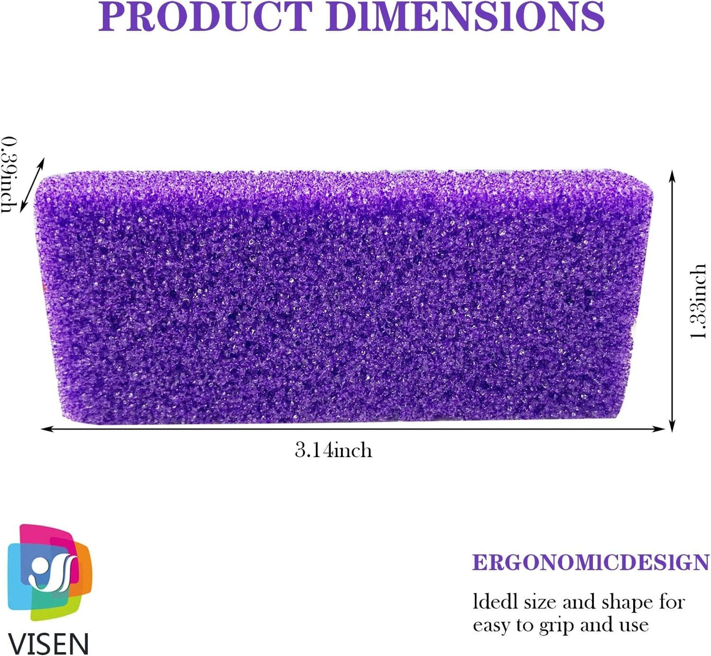 40 Pcs Pumice Stone for Feet Foot Scrubber Sponge for Feet Care and Callus Remover Mini Disposable Pumice Pads for Dead Skin Remover (Purple) Health & Beauty > Personal Care > Foot Care Tailpa