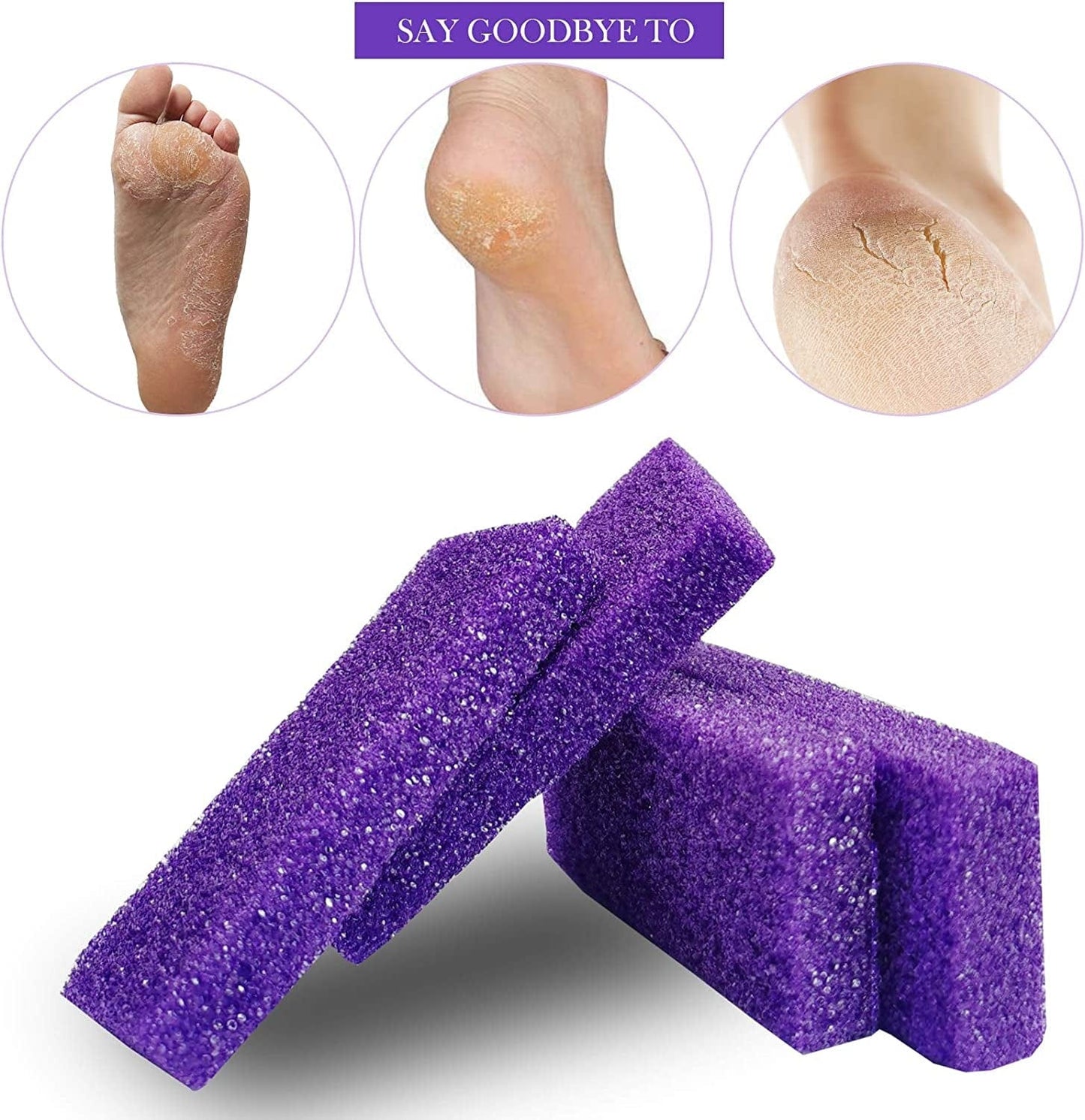 40 Pcs Pumice Stone for Feet Foot Scrubber Sponge for Feet Care and Callus Remover Mini Disposable Pumice Pads for Dead Skin Remover (Purple) Health & Beauty > Personal Care > Foot Care Tailpa