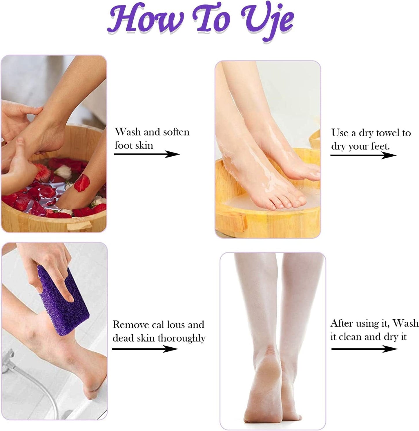 40 Pcs Pumice Stone for Feet Foot Scrubber Sponge for Feet Care and Callus Remover Mini Disposable Pumice Pads for Dead Skin Remover (Purple) Health & Beauty > Personal Care > Foot Care Tailpa