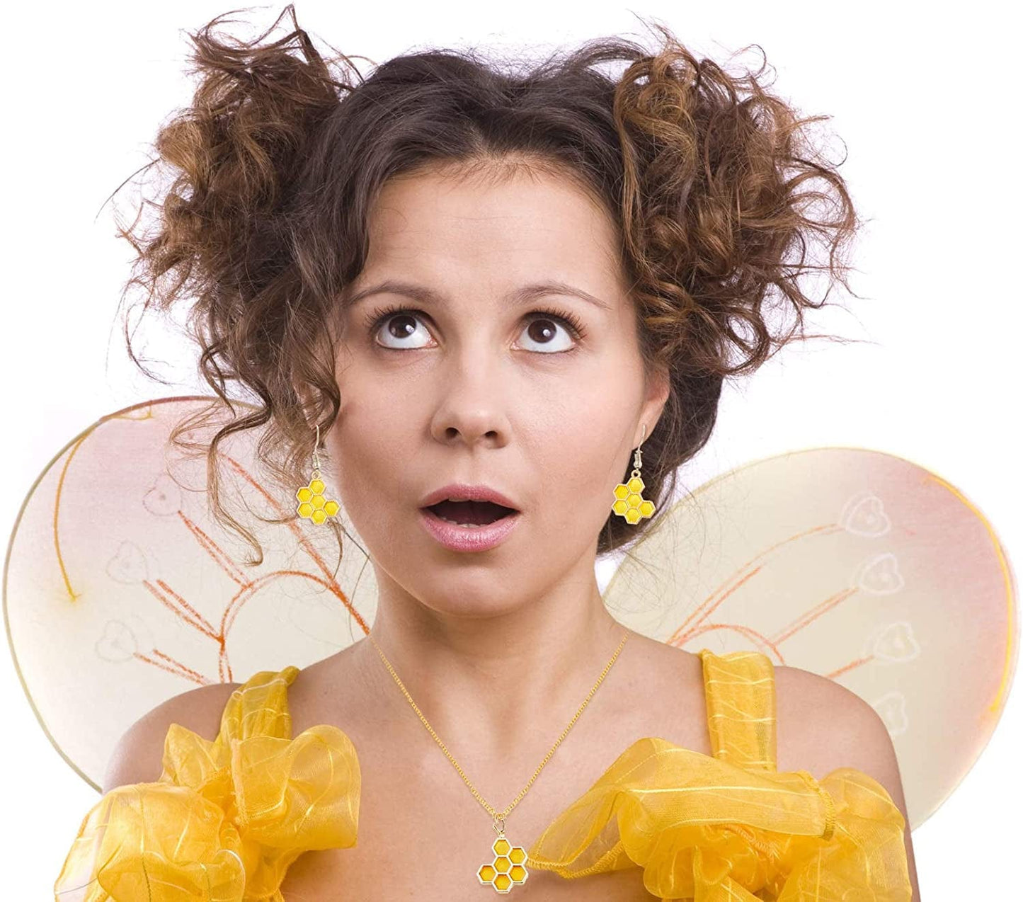 40 Pieces Enamel Honeycomb Charm Pendants Bee Honeycomb Enamel Charms for Necklace Bracelet DIY Crafts Jewelry Making Accessories