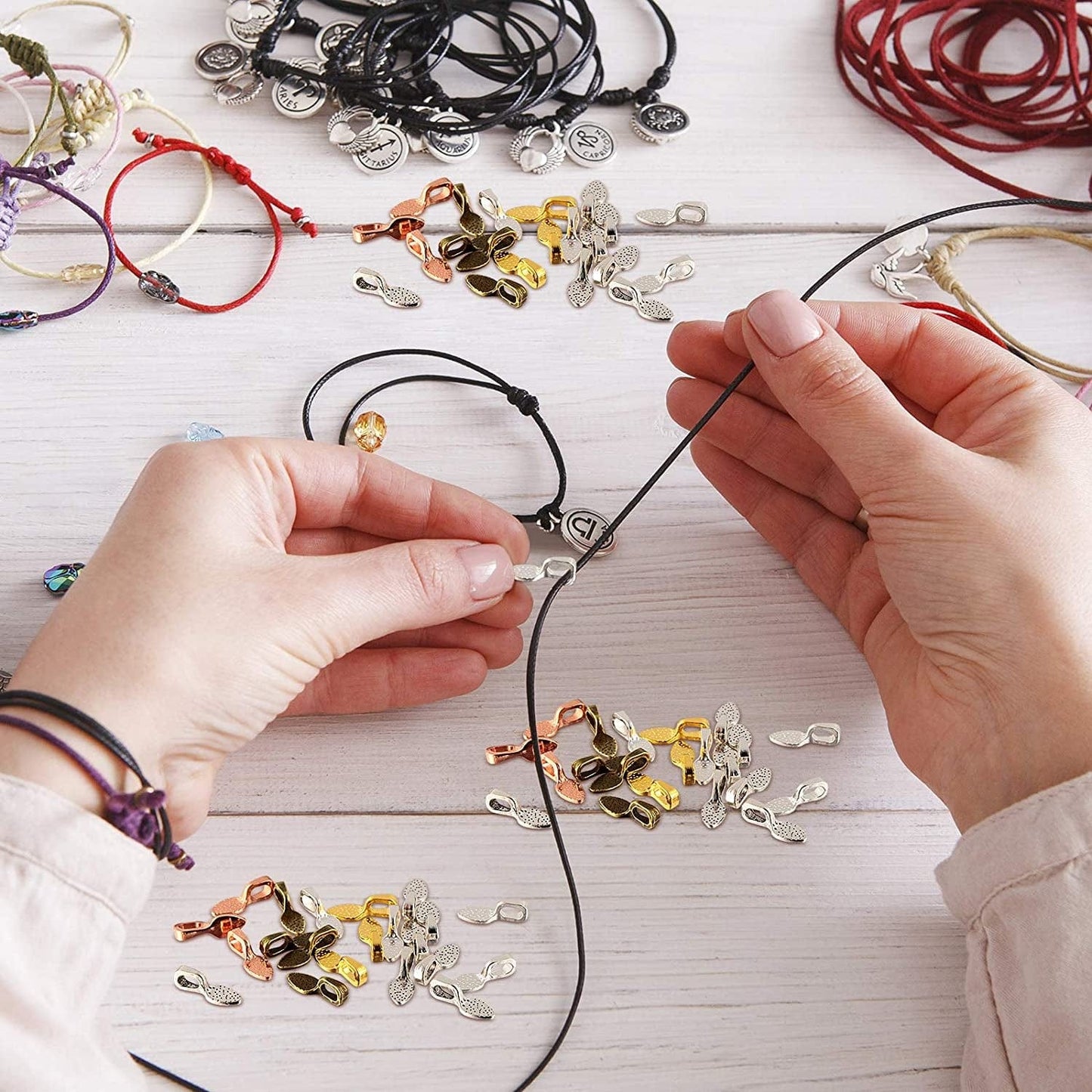 400 Pieces Spoon Glue on Bails Pendants Oval Jewelry Glue on Earring Bails Pendants Small Spoon Bail Earring Charms for Jewelry Crafts Making Supplies,15 X 5 Mm, 5 Colors