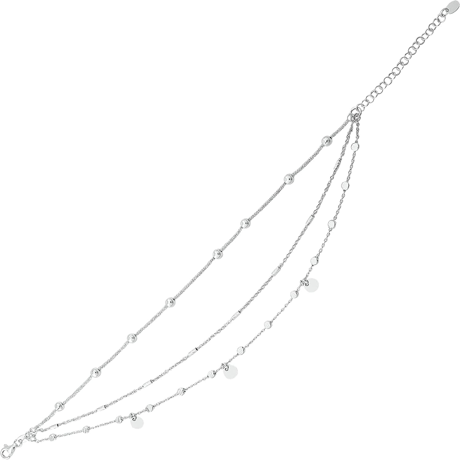 Silpada 925 Sterling Silver Anklet for Women, Ankle Bracelet, Jewelry Gift Idea,'Spice of Life', 9" + 1" Apparel & Accessories > Jewelry > Anklets Richline Group
