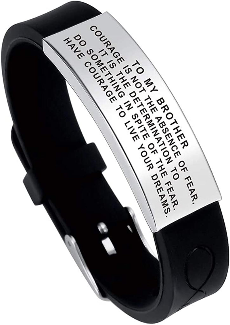 Inspirational Wristband Bracelet Gift Idea to My Brother in Law on Her Wedding Day from Sister Brother Apparel & Accessories > Jewelry > Bracelets Shenzhen Dihepeng Co.,Ltd