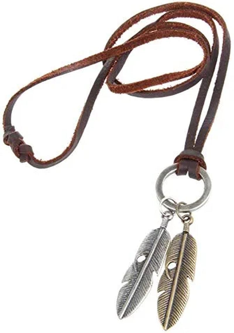 40Pcs Mixed Antique Bronze/Antique Silver Feather Charms Pendants Jewelry Making Accessories DIY