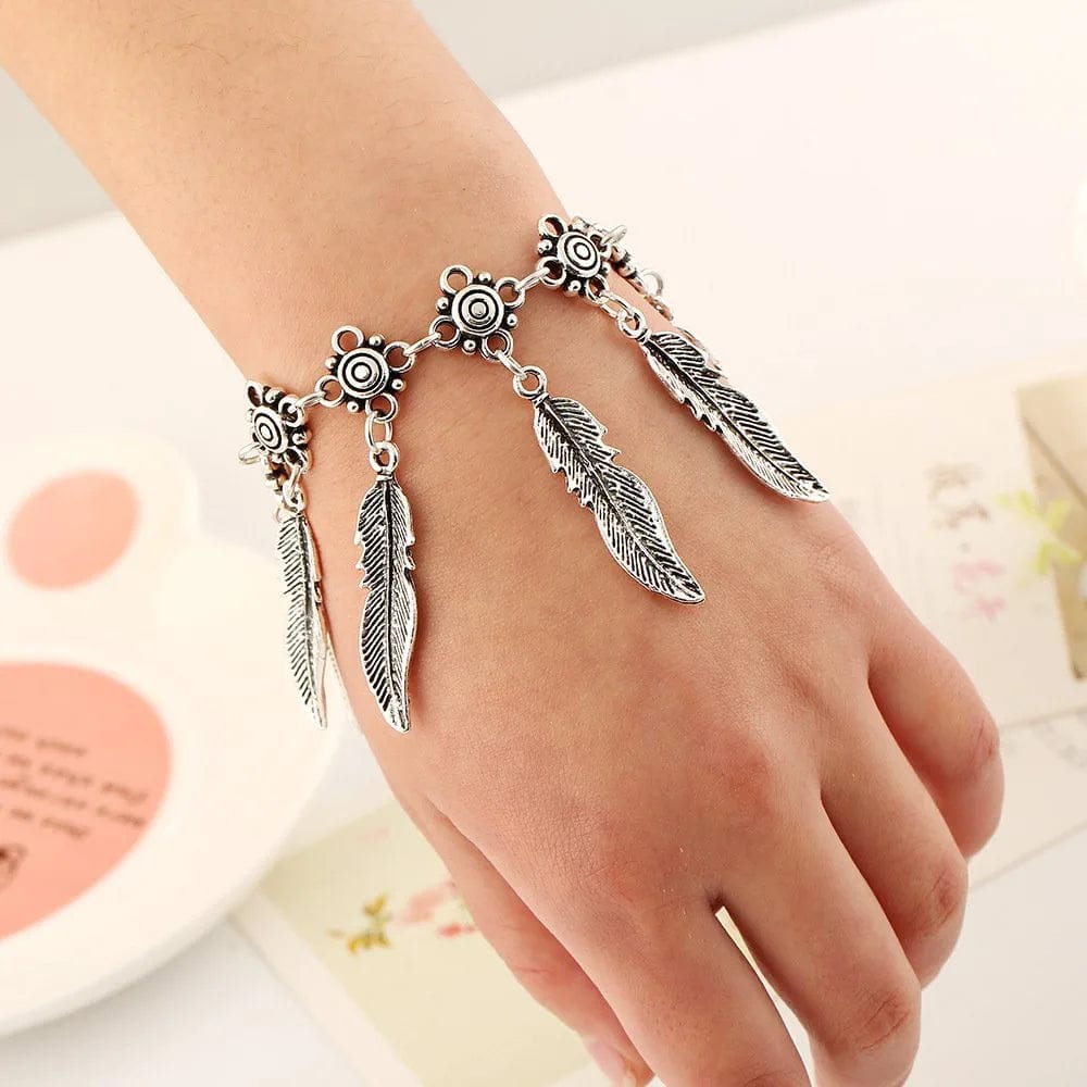 40Pcs Mixed Antique Bronze/Antique Silver Feather Charms Pendants Jewelry Making Accessories DIY