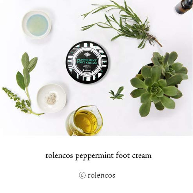 Rolencos Peppermint Cooling Moisturizing Foot Cream 4.20Oz, Callus Remover, Thick, Cracked, Rough, Dead and Dry, Hard Feet, Heels, Soles, Professional Crack Foot Care Rescue Cream Health & Beauty > Personal Care > Foot Care rolencos
