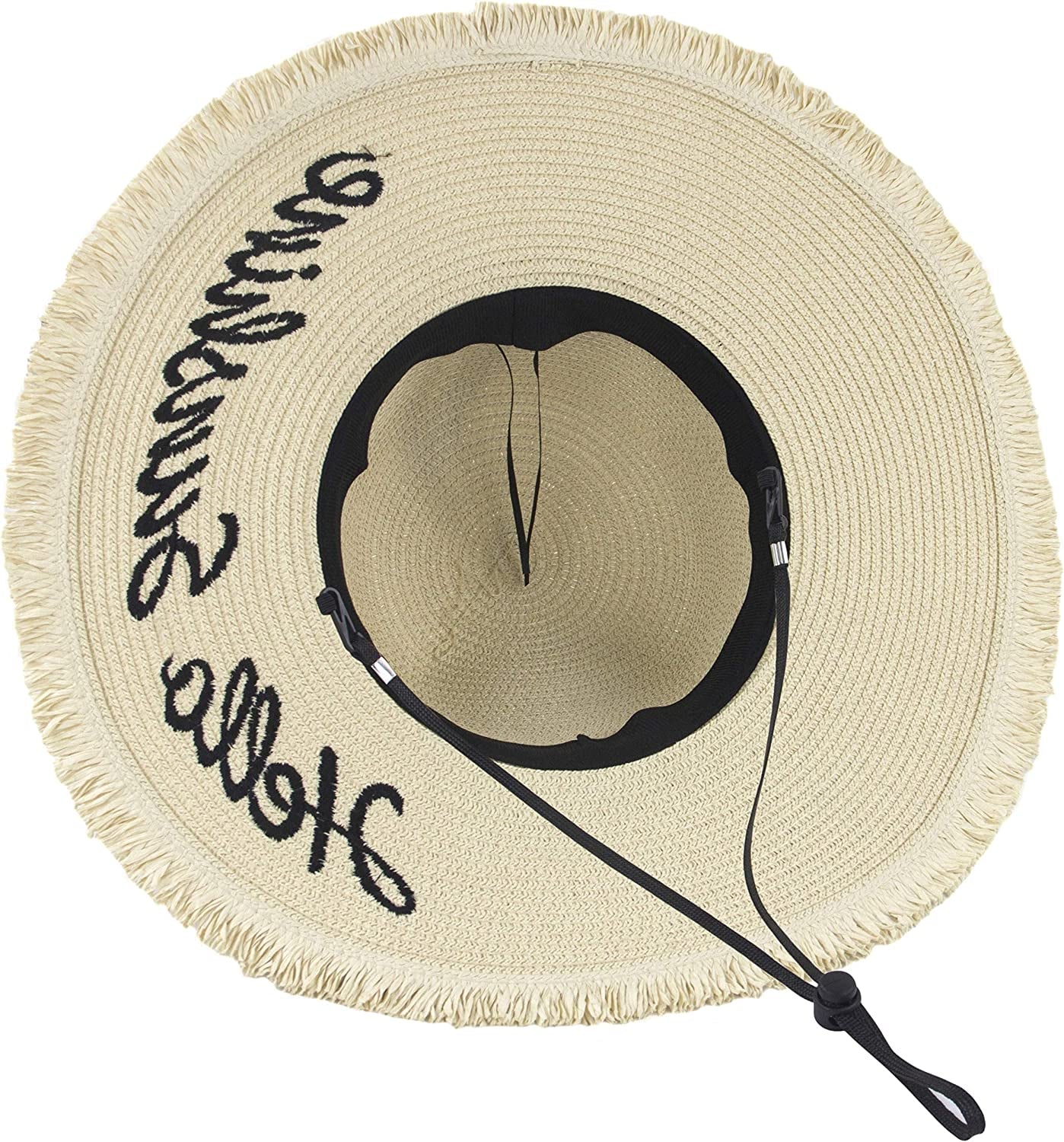 Muryobao Womens Wide Brim Straw Hat Floppy Foldable Roll up Cap Beach Sun Hat for Summer UV UPF50+ Apparel & Accessories > Clothing Accessories > Hats Muryobao