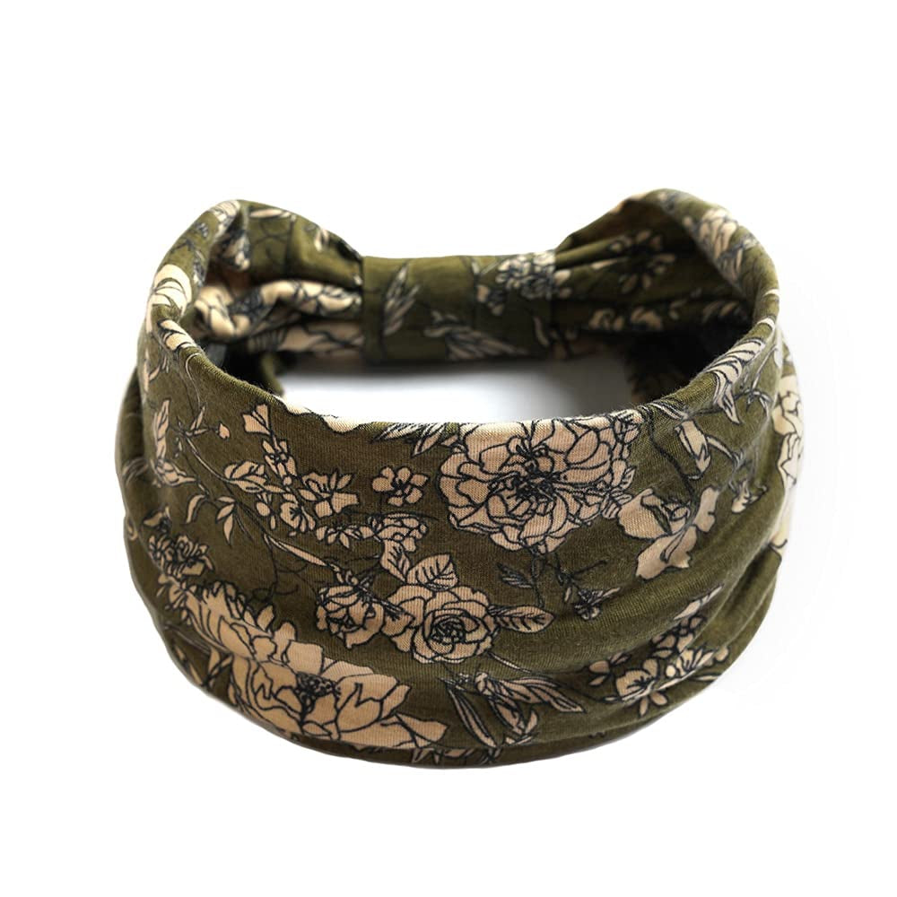 S&N Remille 3 Pack Wide Boho Headbands for Women and Girls, Elastic Turban Head Wrap Non-Slip Hair Bands for Sport Yoga and Running Headband Apparel & Accessories > Clothing Accessories > Bandanas & Headties S&N Remille