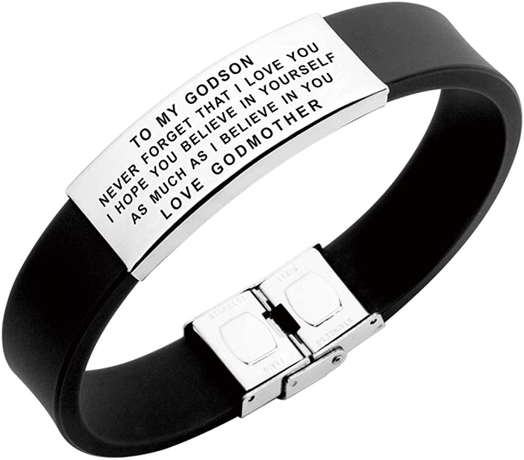 FALOGIJE to My Godson Goddaughter Gifts Bracelet Apparel & Accessories > Jewelry > Bracelets FALOGIJE