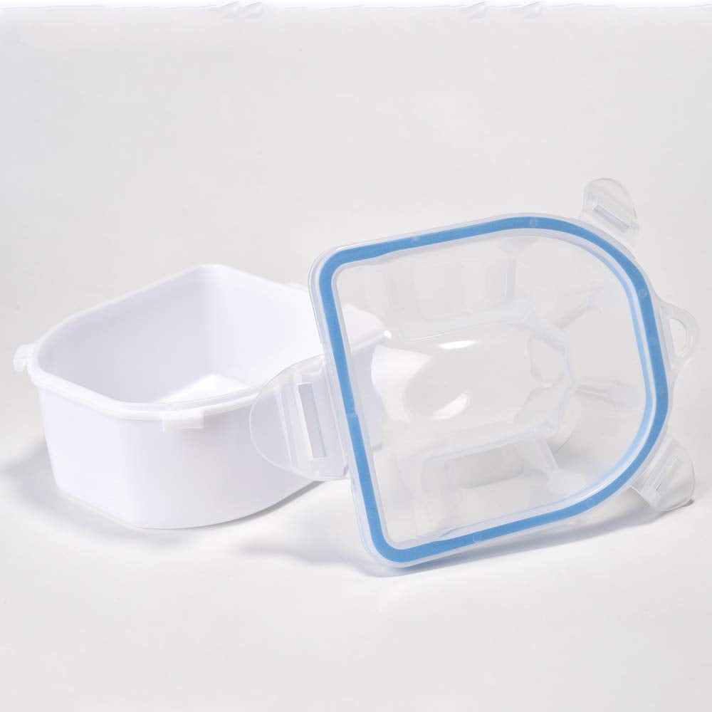 Rolabling 2 PCS Soaking Soak Bowl Nail Art Polish Remove Wash Soaker Tray Manicure Spa Tool Health & Beauty > Personal Care > Cosmetics > Cosmetic Tools > Nail Tools Rolabling