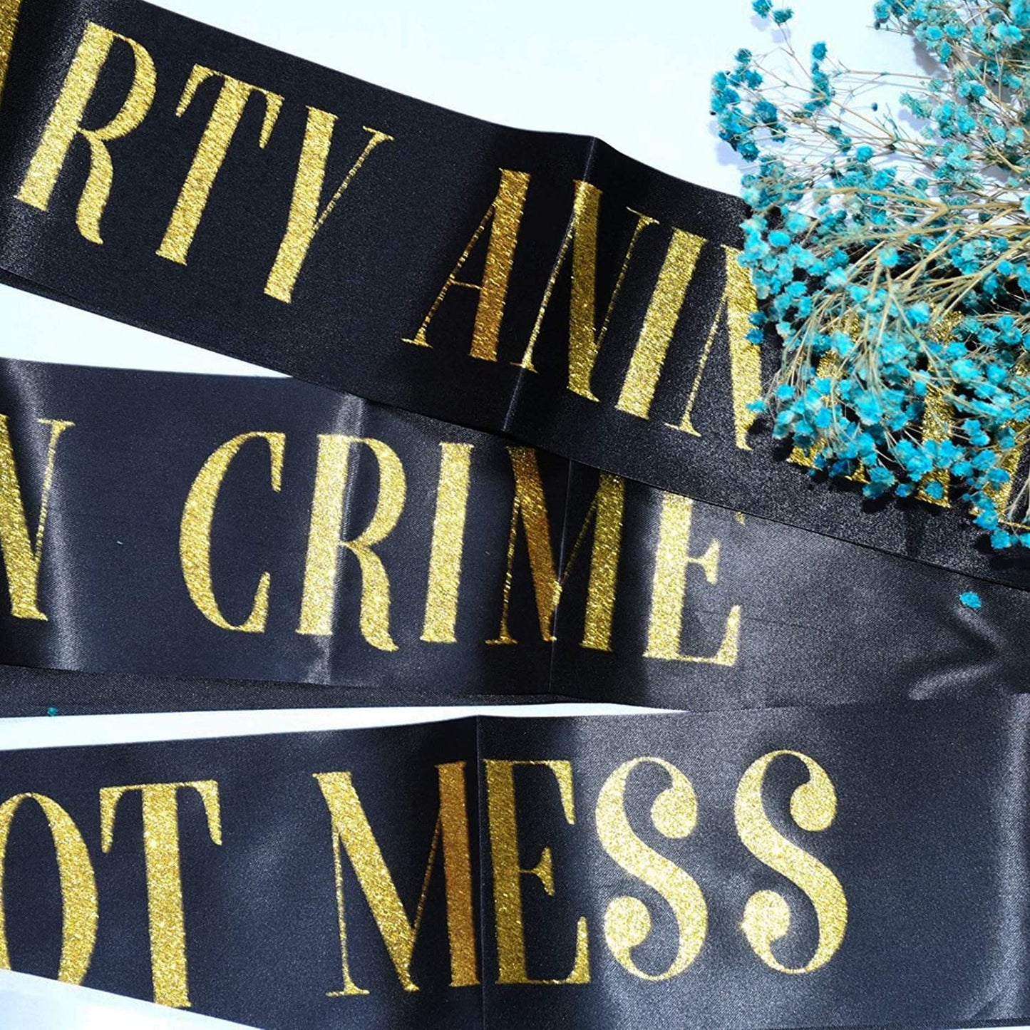 Snogisa Birthday Gifts Sash Set Birthday Queen Women Birthday Party Supplies Fun Party Favors Decorations Apparel & Accessories > Clothing Accessories > Sashes Snogisa