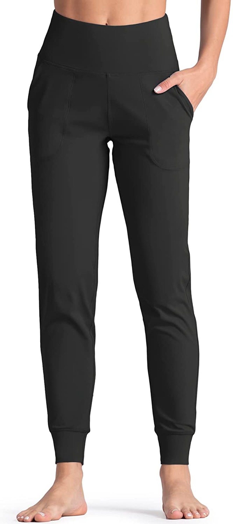 Wjustforu Women'S High Waist Joggers Sweatpants Lightweight & Comfortable Yoga Pants with Pockets Apparel & Accessories > Clothing > Activewear Kylie Max