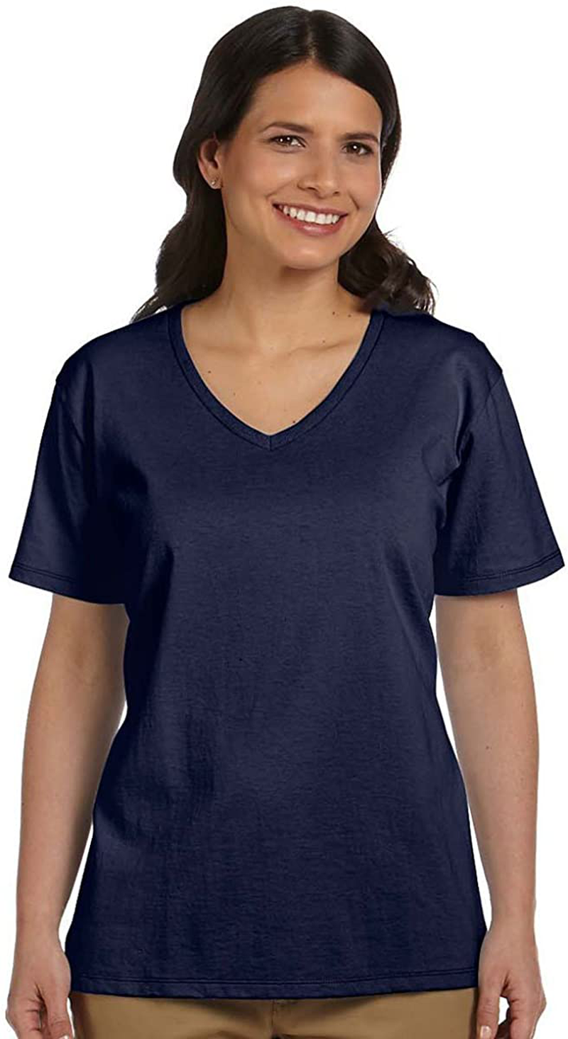 Hanes Women'S Relaxed Fit Comfortsoft V-Neck T-Shirt Apparel & Accessories > Clothing > Activewear Kylie Max
