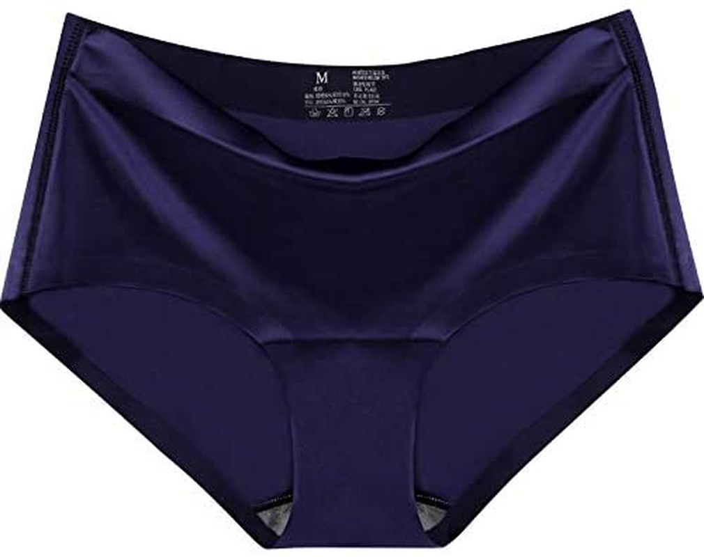 Sexy Lace Underwear for Women Frozen Silk Seamless Panties with Silky Tactile Touch 4 Pack, Assorted Colors S M L XL XXL3XL ITAYAX