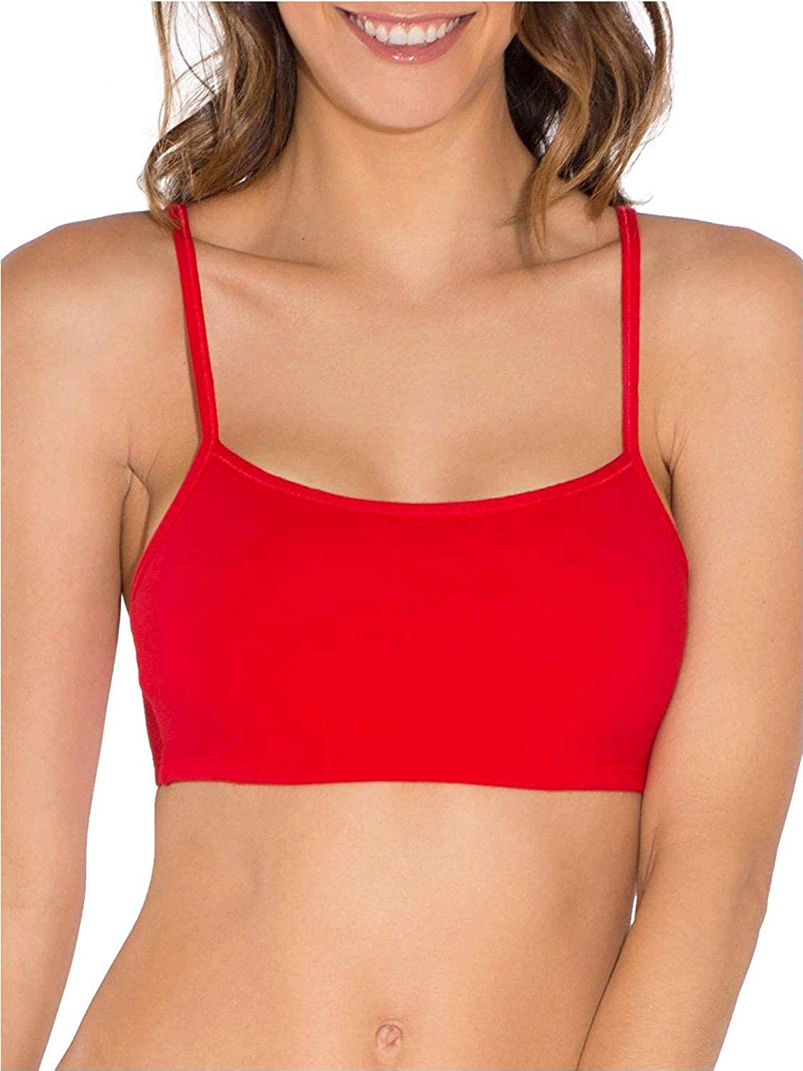 Fruit of the Loom Women'S Spaghetti Strap Cotton Pullover Sports Bra Apparel & Accessories > Clothing > Underwear & Socks > Bras Kylie Max