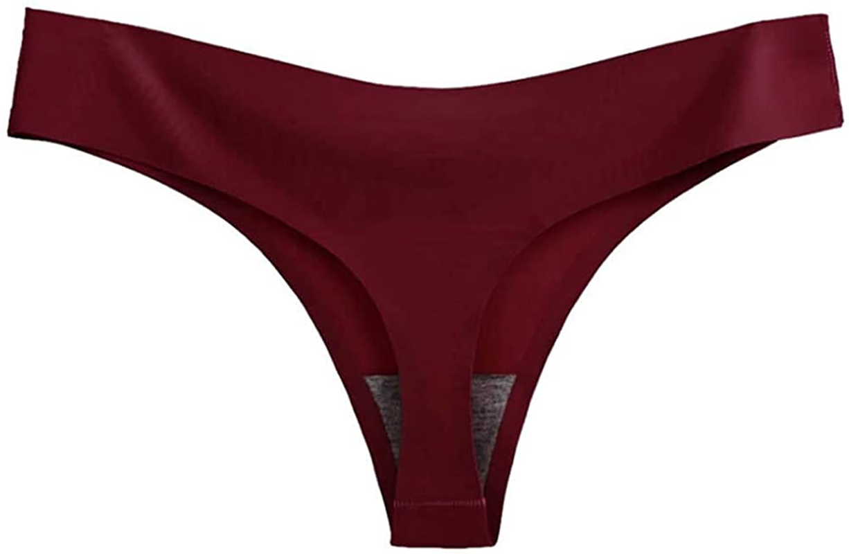 Closecret Lingerie Women 6 Pack Seamless Thongs Underwear Ice Silk Comfy G-string Panties Apparel & Accessories > Clothing > Underwear & Socks > Underwear Closecret