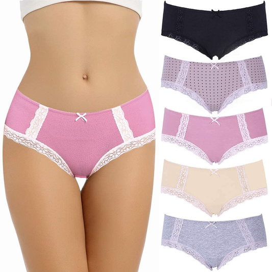 LYYTHAVON Women’S Underwear Breathable Cotton Brief Ladies Panties Apparel & Accessories > Clothing > Underwear & Socks > Underwear LYYTHAVON Multicolored 1,5 Pack XX-Large