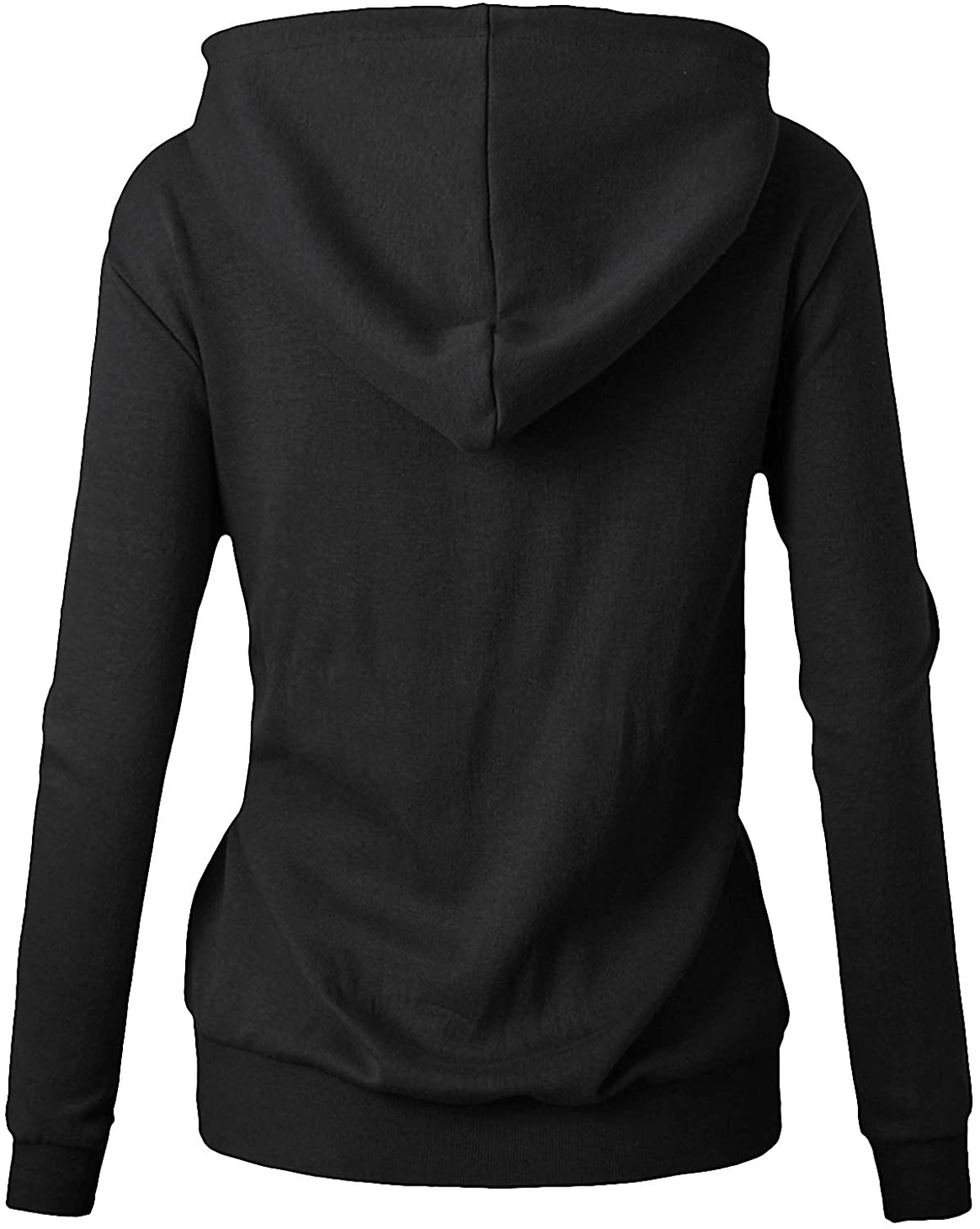 GIVON Womens Comfortable Long Sleeve Lightweight Zip-Up Hoodie with Kanga Pocket(Xs~4Xl) Apparel & Accessories > Clothing > Activewear Kylie Max