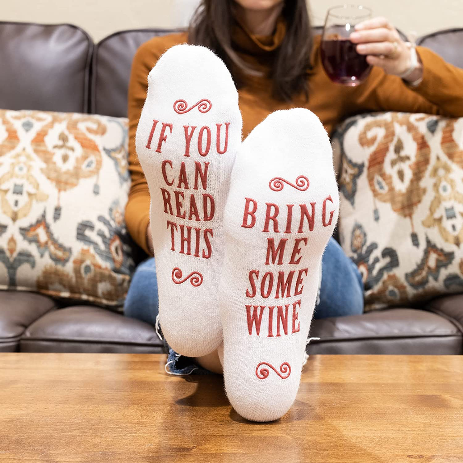 Haute Soiree - Women's Novelty Socks - “If You Can Read This, Bring Me Some” - One Size Fits All Arts & Entertainment > Party & Celebration > Gift Giving Haute Soiree