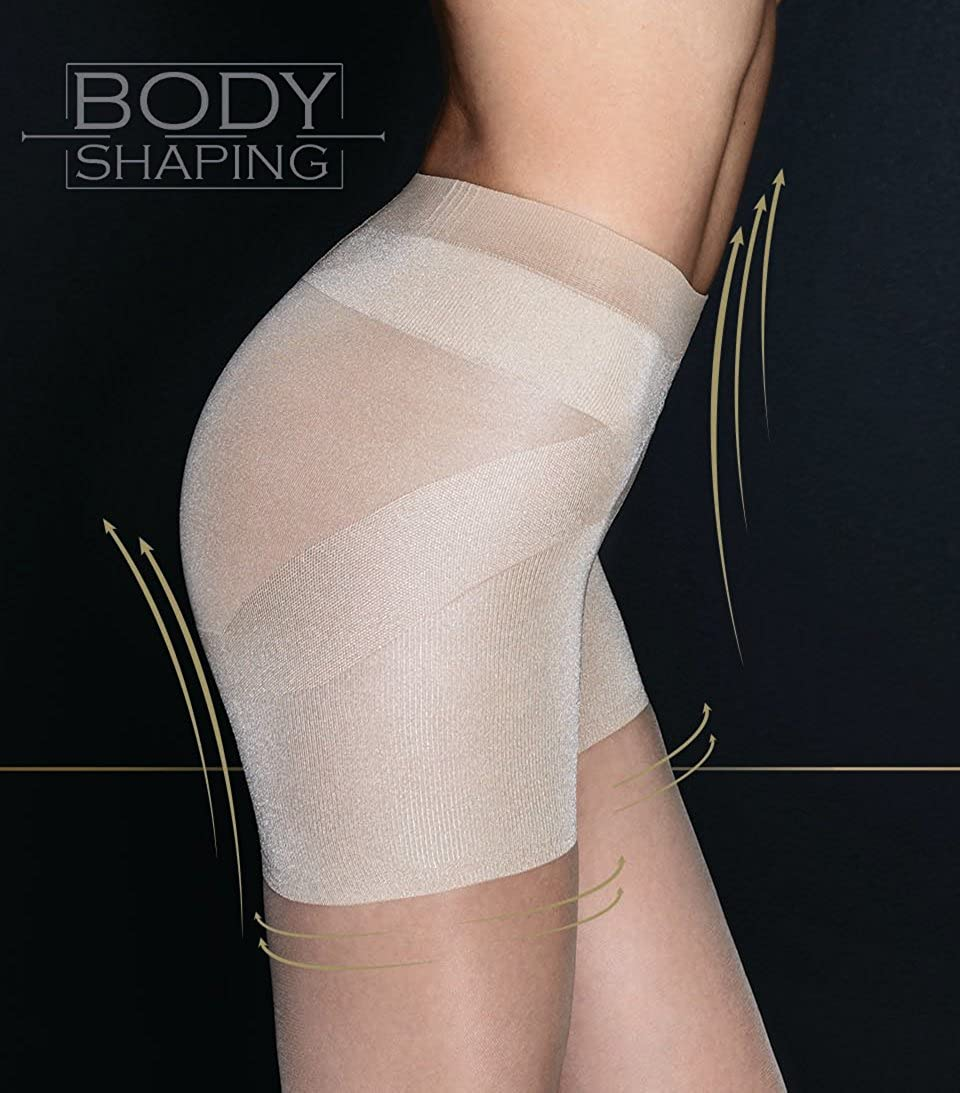 MODELLA 20 Den | Body Shaping Tights | Tummy Tucker | Control Top Pantyhose | Hip Hider Pantyhose | Sizes S-XL | 1 Pair Apparel & Accessories > Clothing > Underwear & Socks > Shapewear Laura Baldini