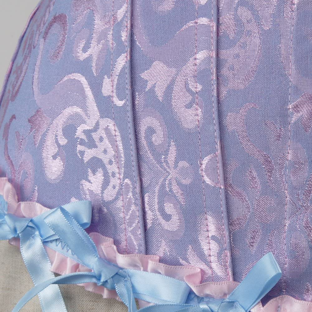 Women Lace up Back Sexy Floral Corset for Women Lingerie Bustier Top plus Size Apparel & Accessories > Clothing > Underwear & Socks > Lingerie Zhitunemi