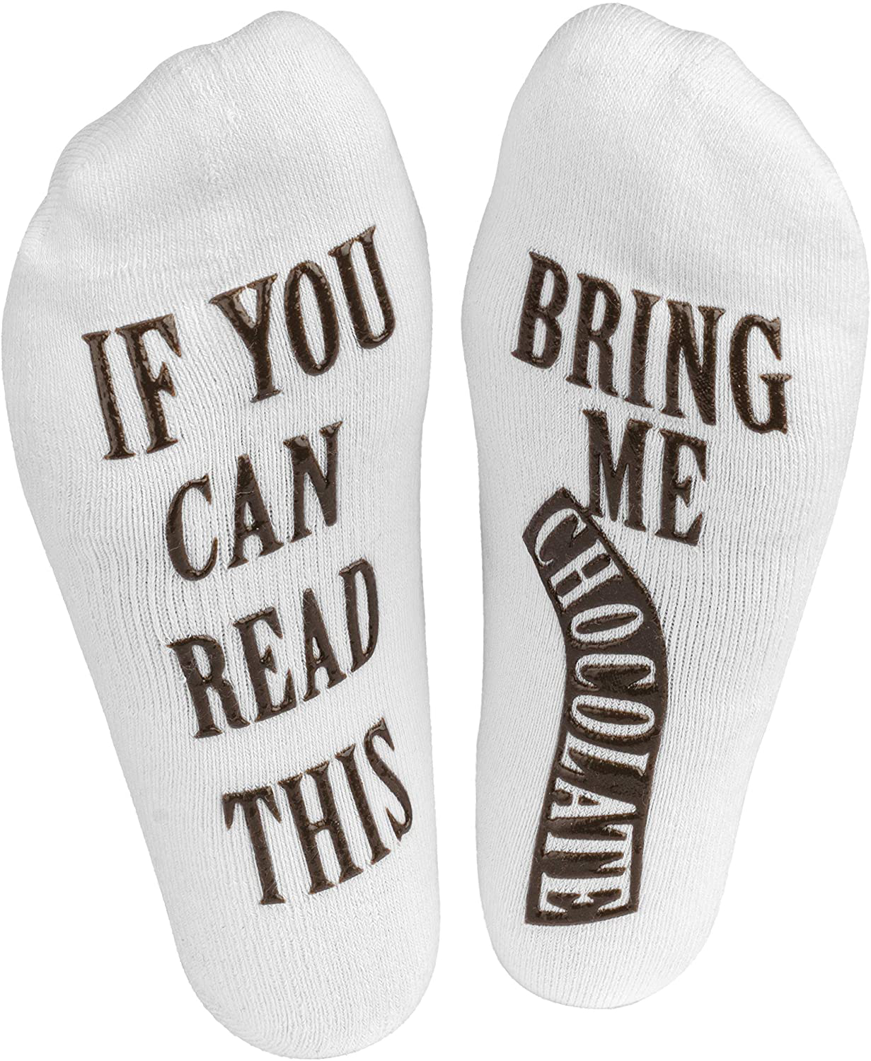 Haute Soiree - Women's Novelty Socks - “If You Can Read This, Bring Me Some” - One Size Fits All Arts & Entertainment > Party & Celebration > Gift Giving Haute Soiree Chocolate