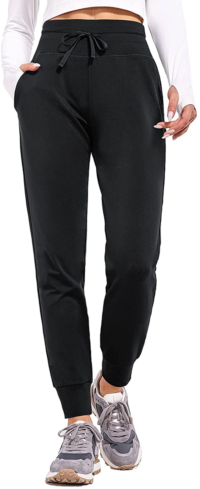 BALEAF Women'S Fleece Lined Pants Water Resistant Sweatpants High Waisted Thermal Joggers Winter Running Hiking Pockets Apparel & Accessories > Clothing > Activewear Kylie Max