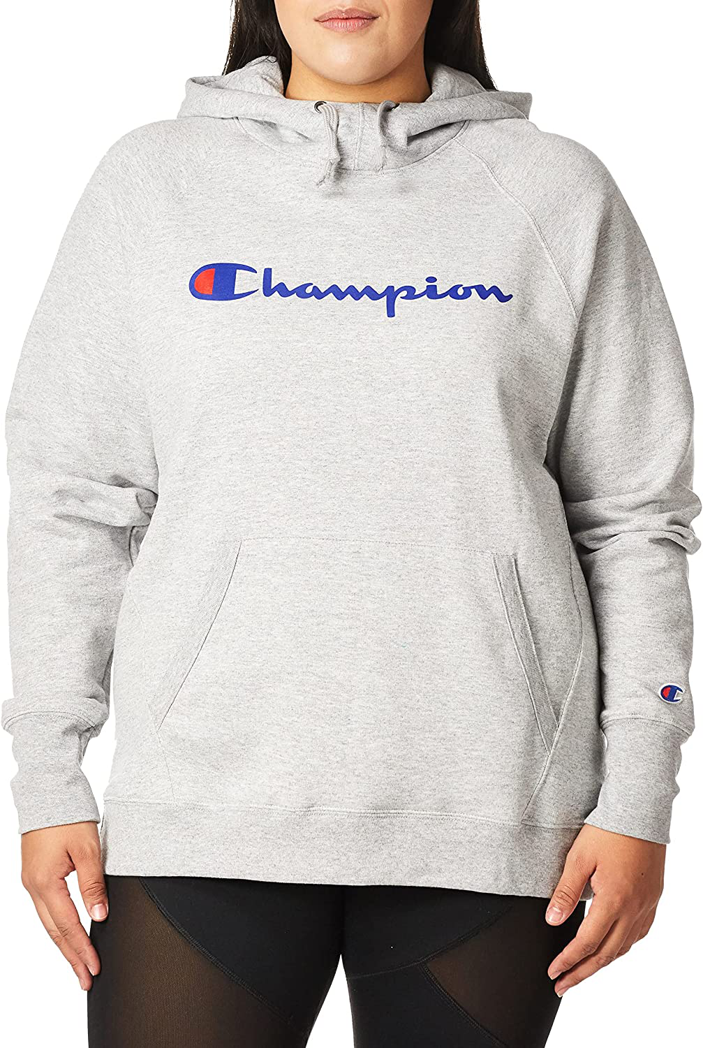 Champion Women'S Classic Script Logo, Powerblend Fleece Hoodie Apparel & Accessories > Clothing > Activewear Kylie Max