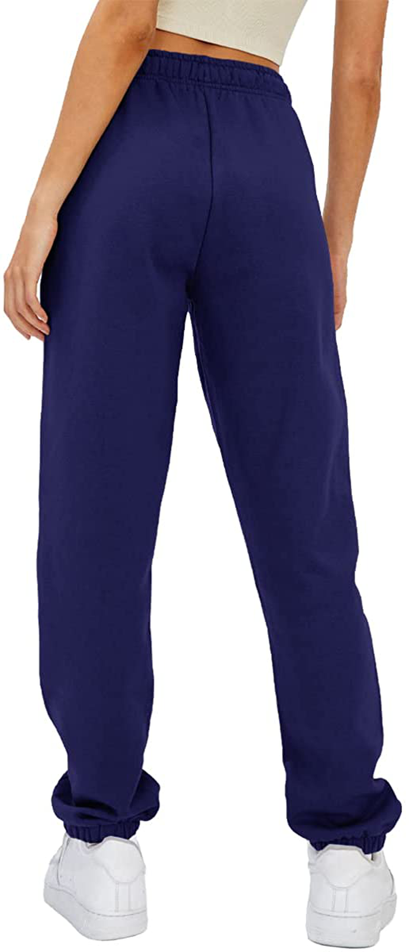 AUTOMET Women’S Winter Baggy Fleece Sweatpants High Waisted Joggers Pants Athletic Lounge Leggings with Pockets Apparel & Accessories > Clothing > Activewear Kylie Max