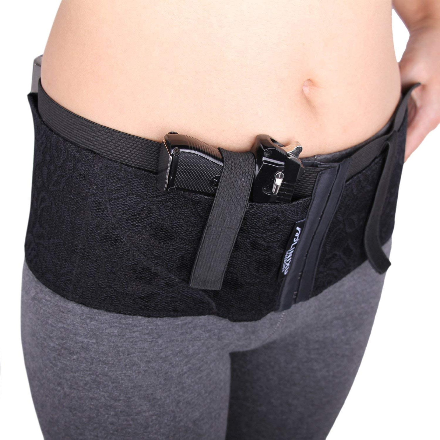 LINIXU Women'S Concealed Carry Holster Hip Hugger Classic Lace Black/Red Apparel & Accessories > Clothing > Underwear & Socks > Underwear LINIXU
