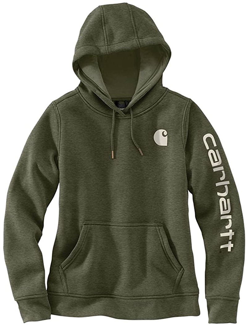 Carhartt Women'S Clarksburg Graphic Sleeve Pullover Sweatshirt (Regular and plus Sizes) Apparel & Accessories > Clothing > Activewear Kylie Max